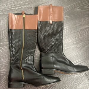Cole Haan Two-Tone Leather Textured Boots Size 7B